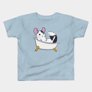 Chinchilla Bath (Mosaic) Kids T-Shirt